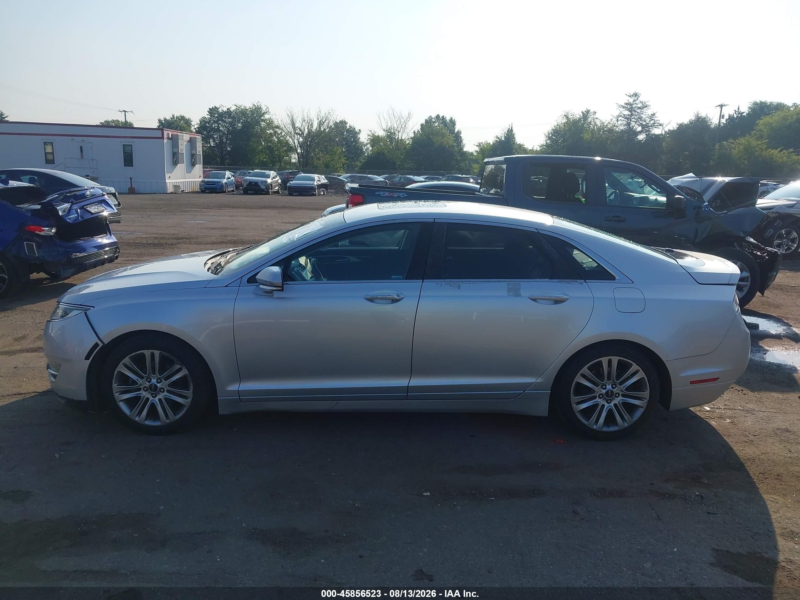 2014 Lincoln Mkz Hybrid   Silver vin: 3LN6L2LU4ER821228