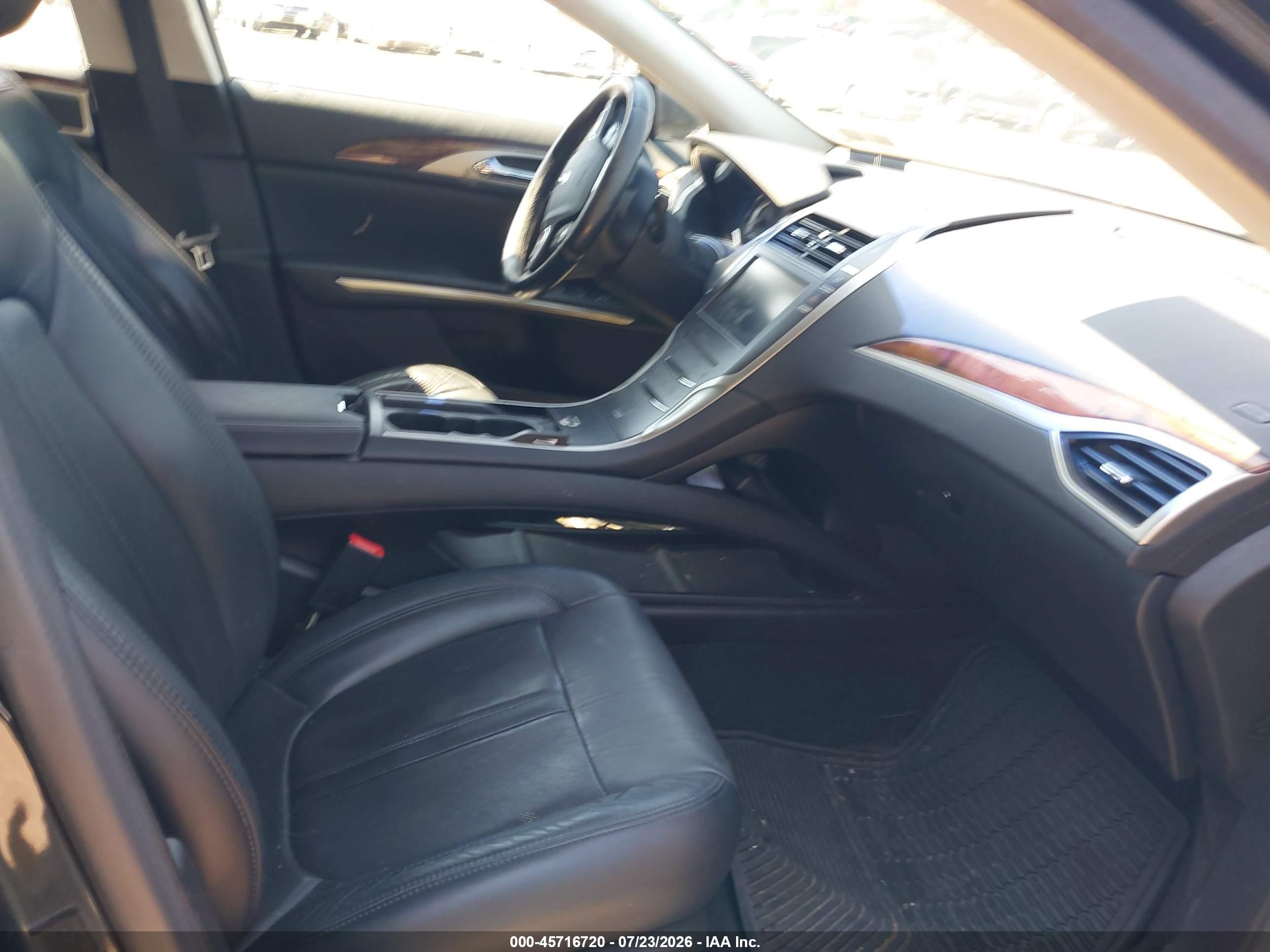 2015 Lincoln Mkz Hybrid   Black vin: 3LN6L2LU4FR607521
