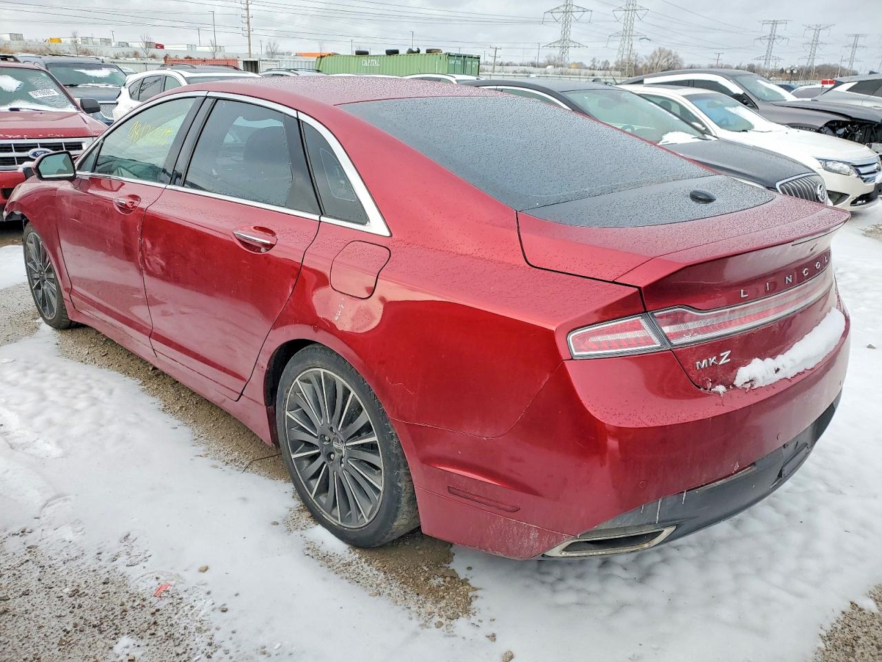 2015 Lincoln Mkz Hybrid Red vin: 3LN6L2LU4FR620480