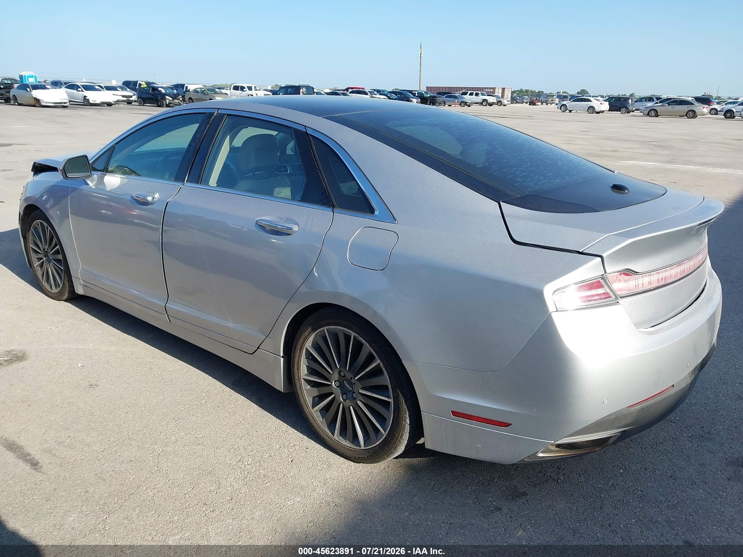 2016 Lincoln Mkz Hybrid Серебряный vin: 3LN6L2LU4GR627950