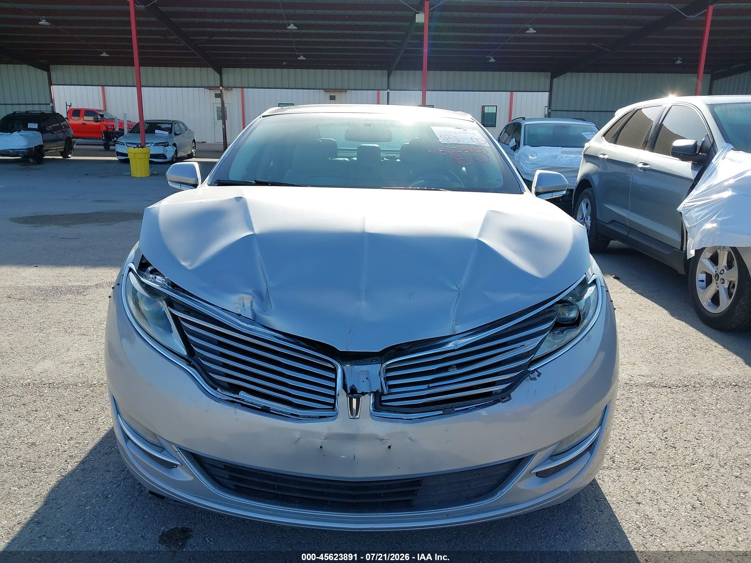 2016 Lincoln Mkz Hybrid Серебряный vin: 3LN6L2LU4GR627950