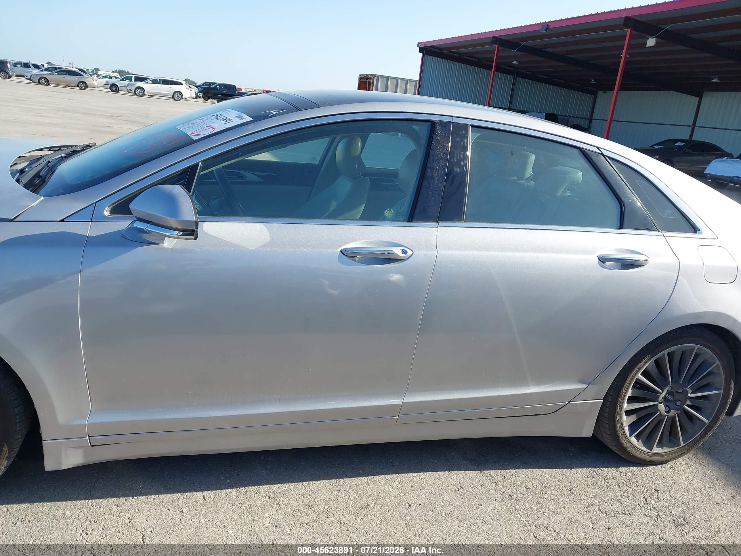 2016 Lincoln Mkz Hybrid Серебряный vin: 3LN6L2LU4GR627950