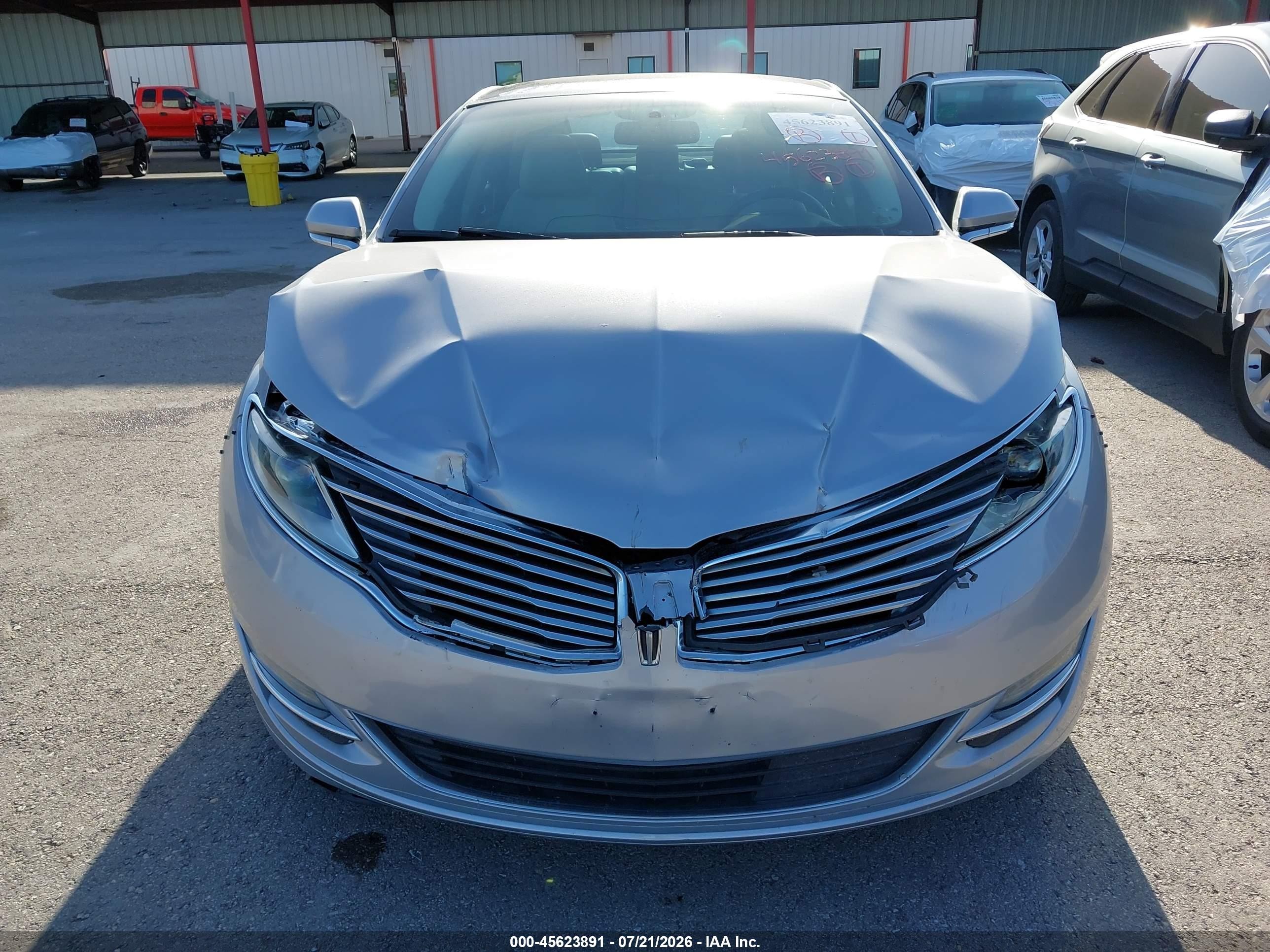 2016 Lincoln Mkz Hybrid Серебряный vin: 3LN6L2LU4GR627950