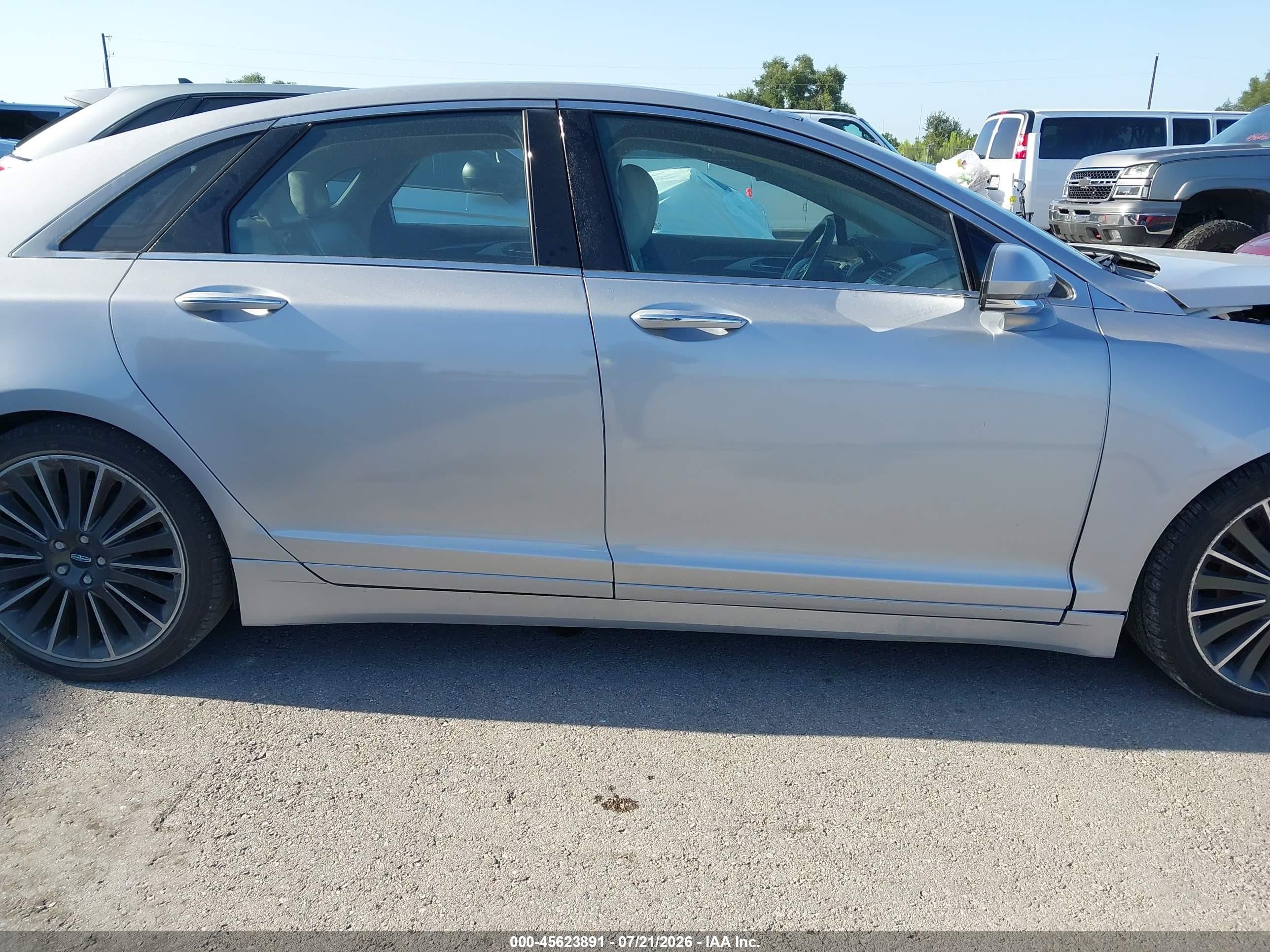 2016 Lincoln Mkz Hybrid Серебряный vin: 3LN6L2LU4GR627950