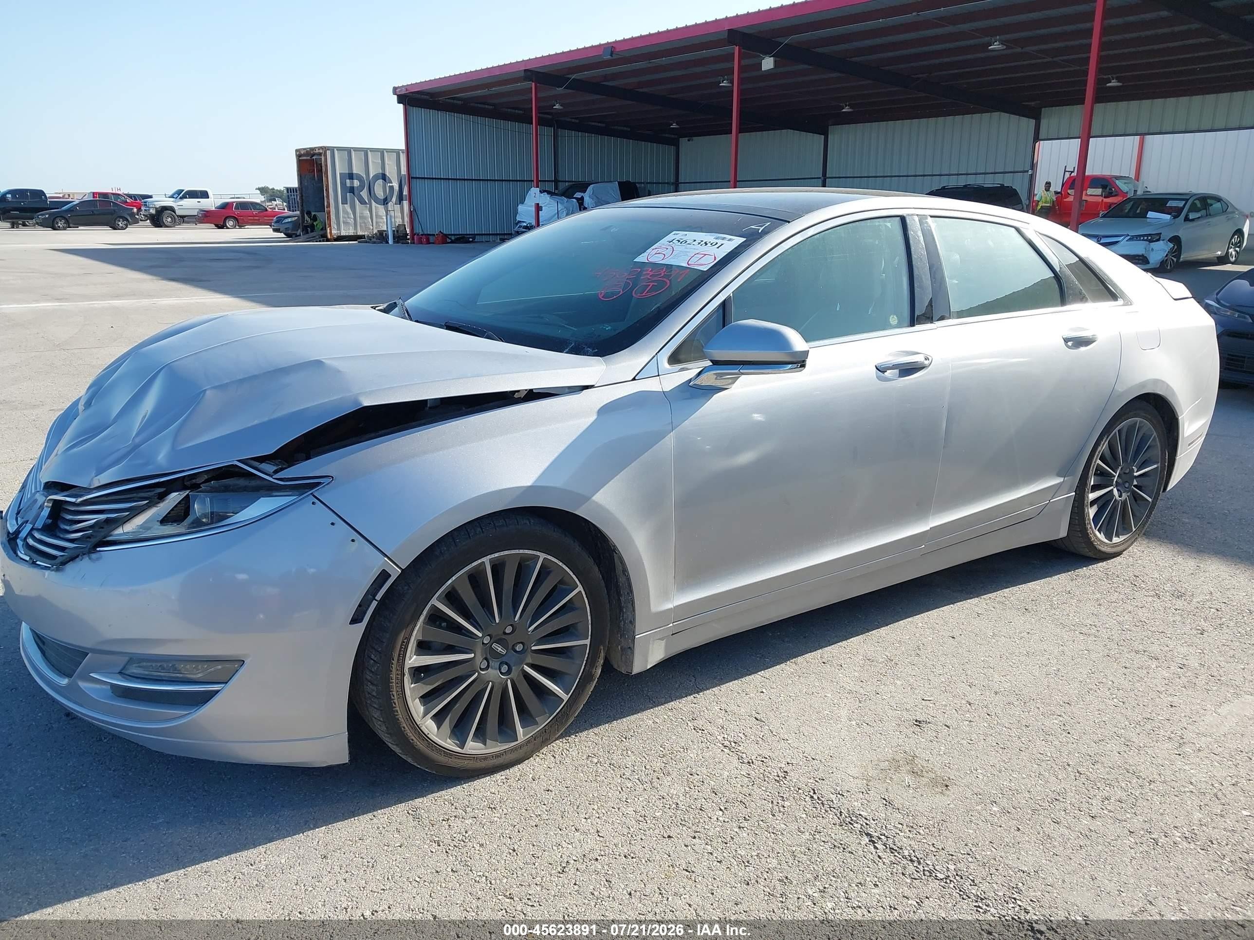 2016 Lincoln Mkz Hybrid Серебряный vin: 3LN6L2LU4GR627950