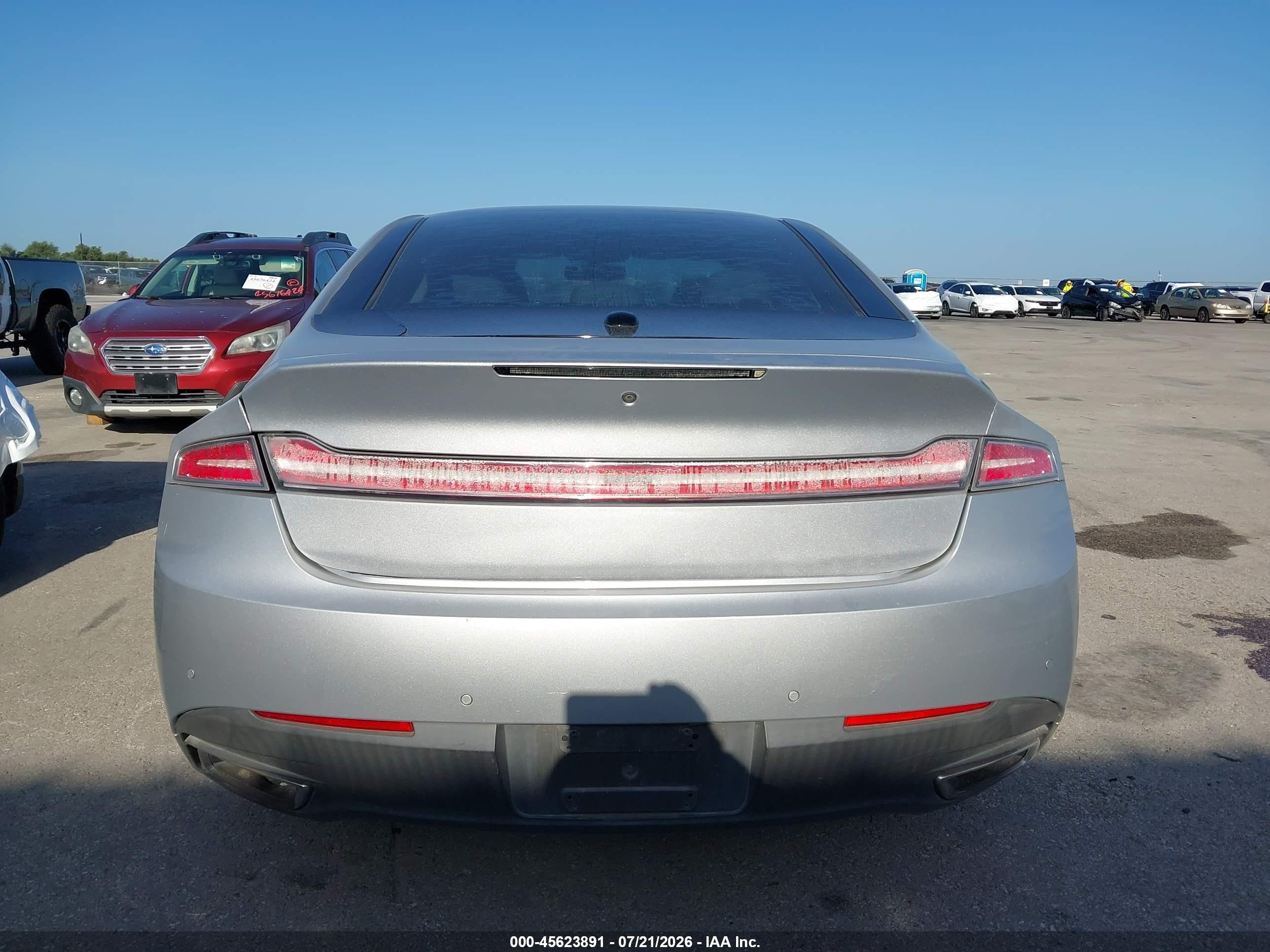 2016 Lincoln Mkz Hybrid Серебряный vin: 3LN6L2LU4GR627950