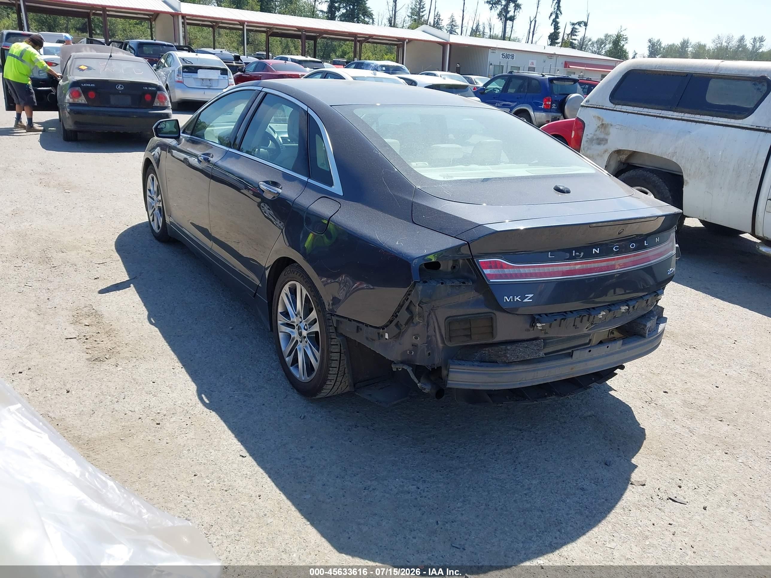 2013 Lincoln Mkz Hybrid   Gray vin: 3LN6L2LU5DR802654