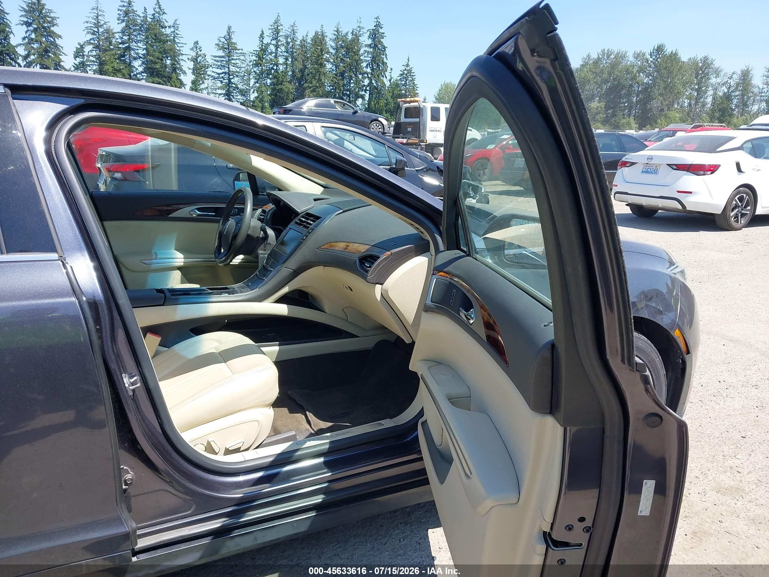 2013 Lincoln Mkz Hybrid   Gray vin: 3LN6L2LU5DR802654