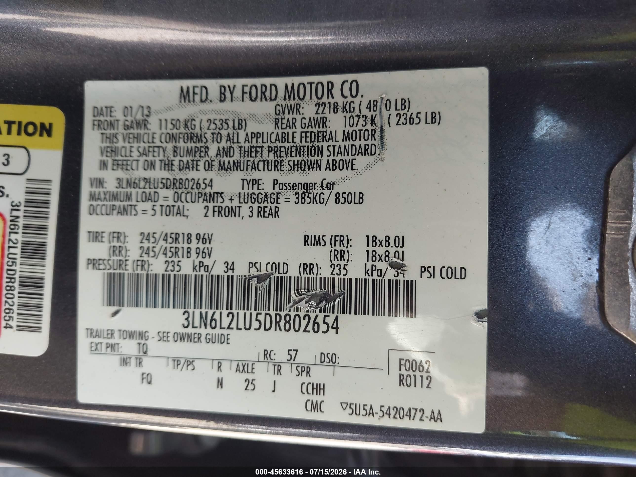 2013 Lincoln Mkz Hybrid   Gray vin: 3LN6L2LU5DR802654