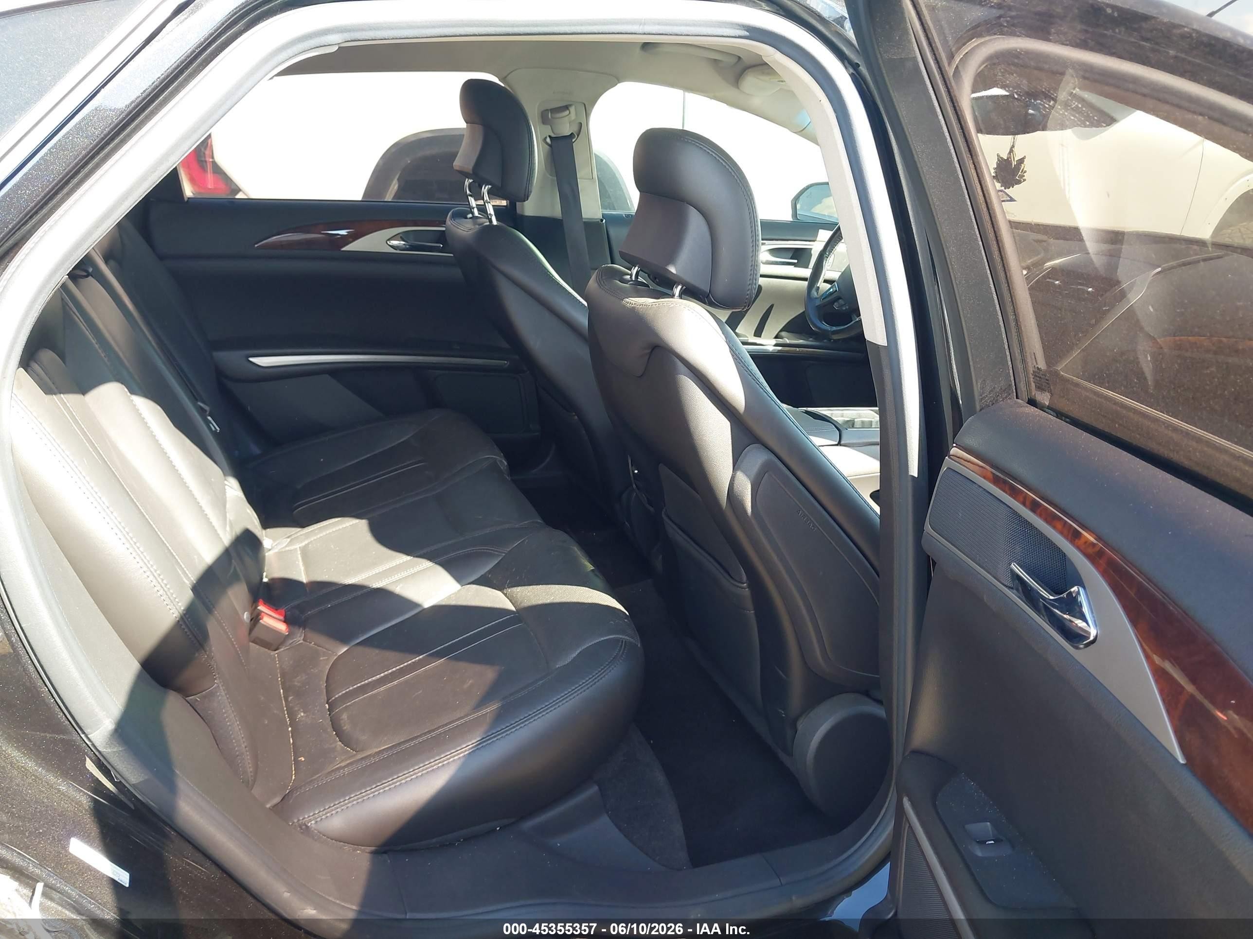2013 Lincoln Mkz Hybrid   Black vin: 3LN6L2LU5DR821673