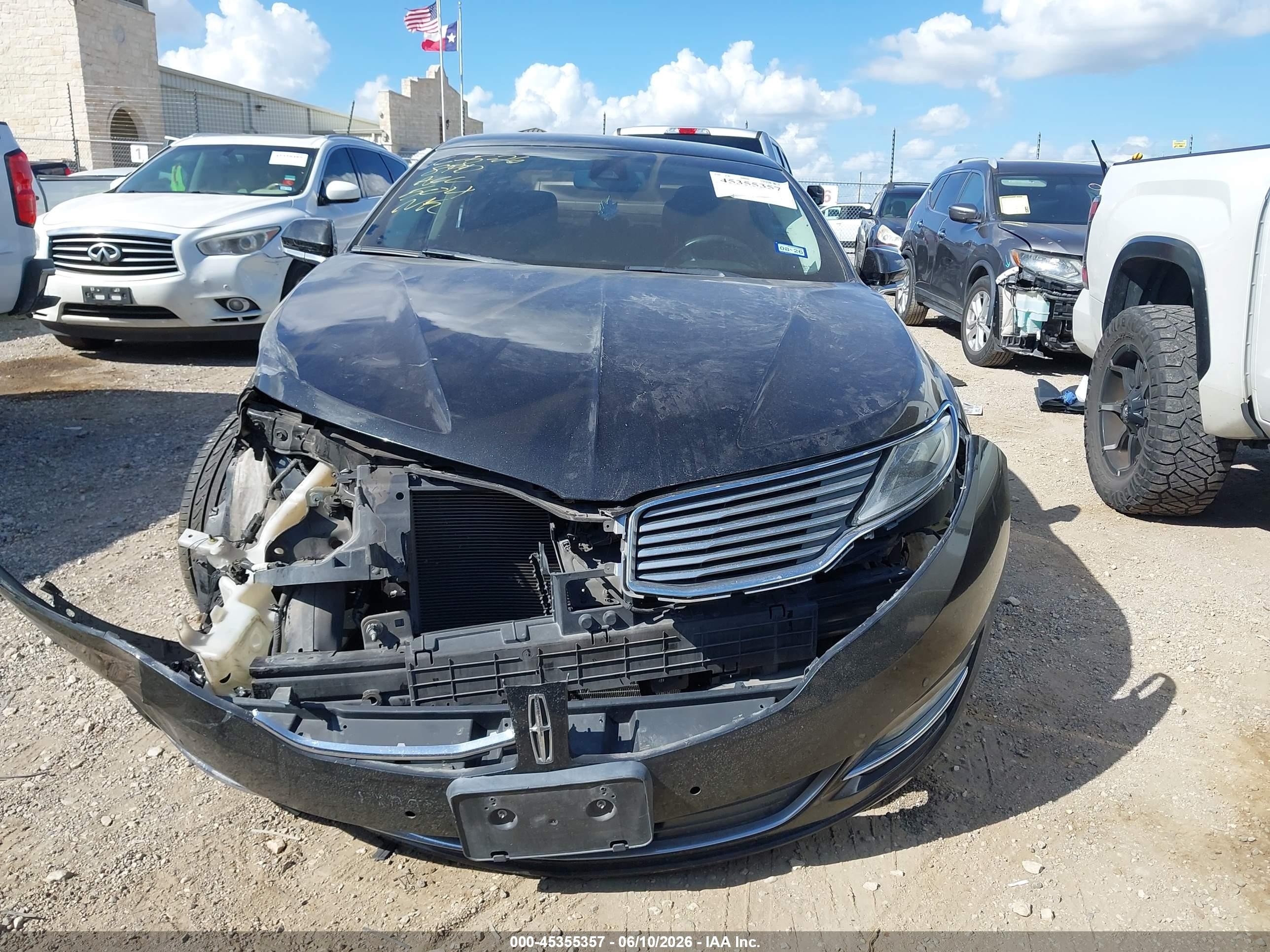 2013 Lincoln Mkz Hybrid   Black vin: 3LN6L2LU5DR821673