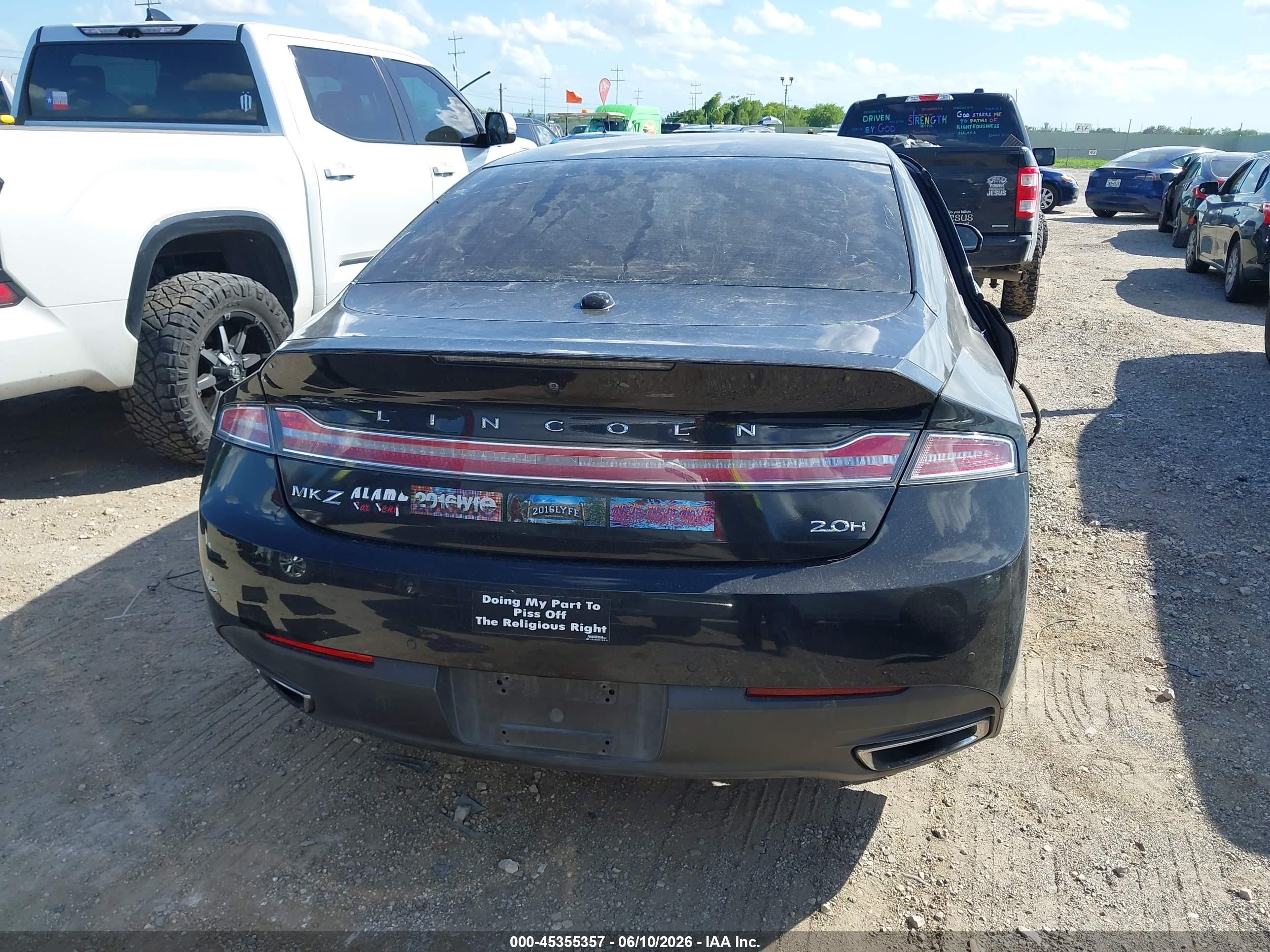 2013 Lincoln Mkz Hybrid   Black vin: 3LN6L2LU5DR821673