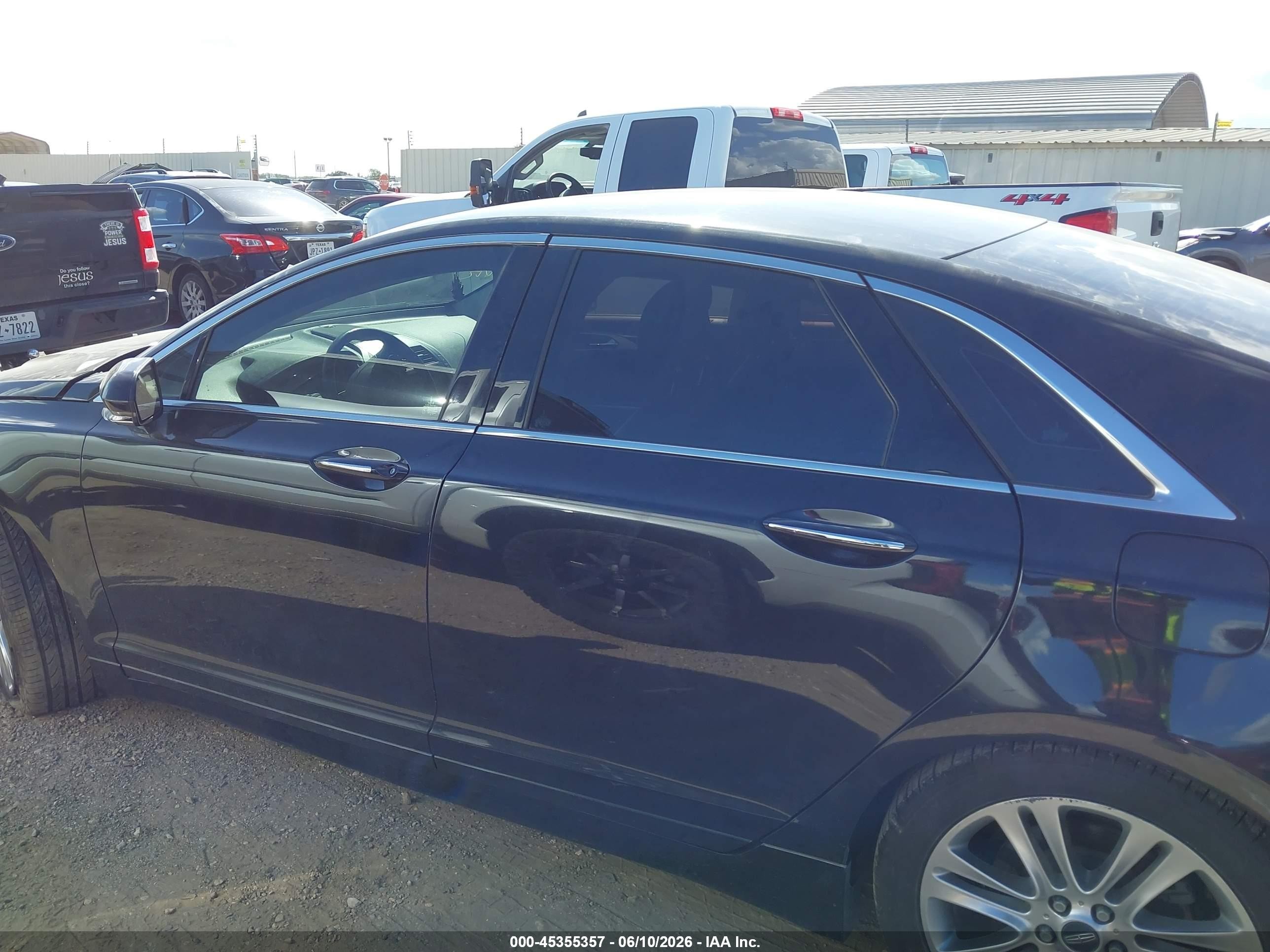 2013 Lincoln Mkz Hybrid   Black vin: 3LN6L2LU5DR821673
