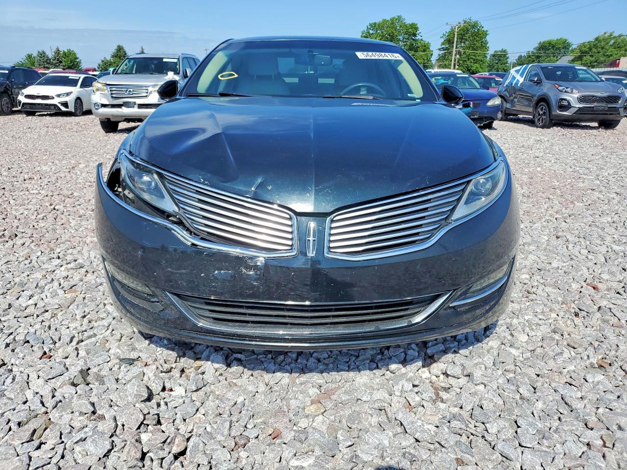 2014 Lincoln Mkz Hybrid Black vin: 3LN6L2LU5ER808519