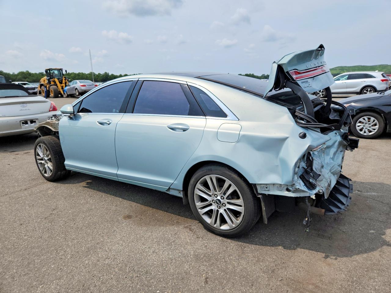 2014 Lincoln Mkz Hybrid Turquoise vin: 3LN6L2LU5ER809556