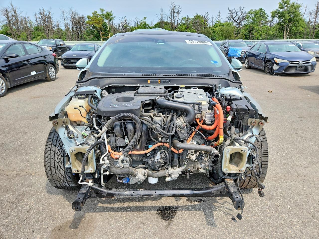 2014 Lincoln Mkz Hybrid Turquoise vin: 3LN6L2LU5ER809556