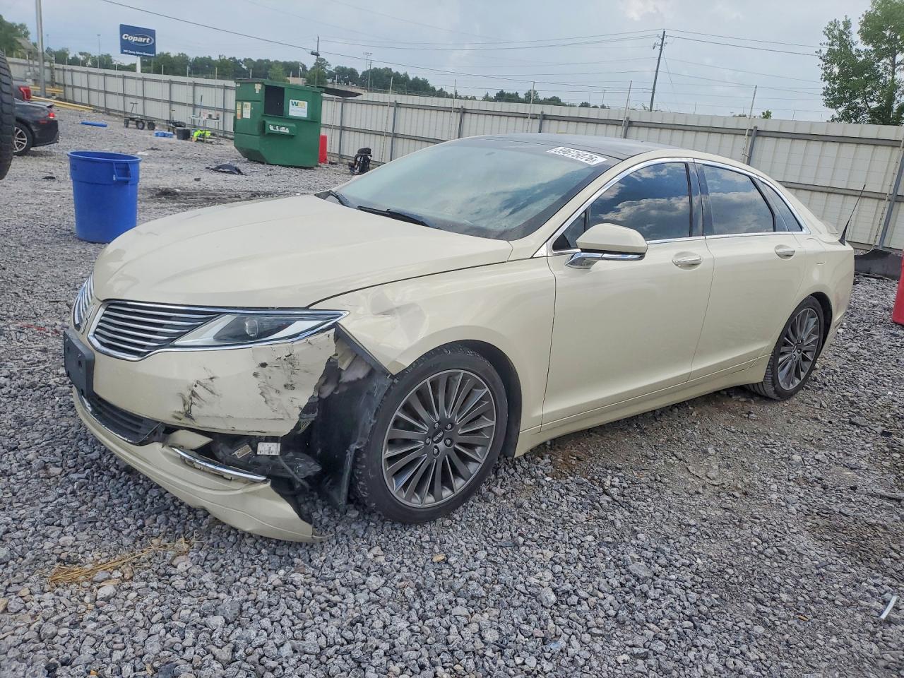 2014 Lincoln Mkz Hybrid Cream vin: 3LN6L2LU5ER811078