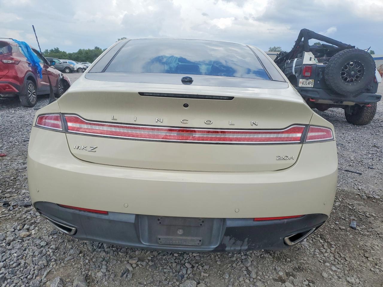 2014 Lincoln Mkz Hybrid Cream vin: 3LN6L2LU5ER811078