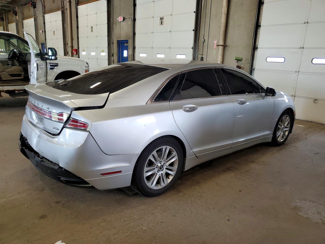 2014 Lincoln Mkz Hybrid Silver vin: 3LN6L2LU5ER813638