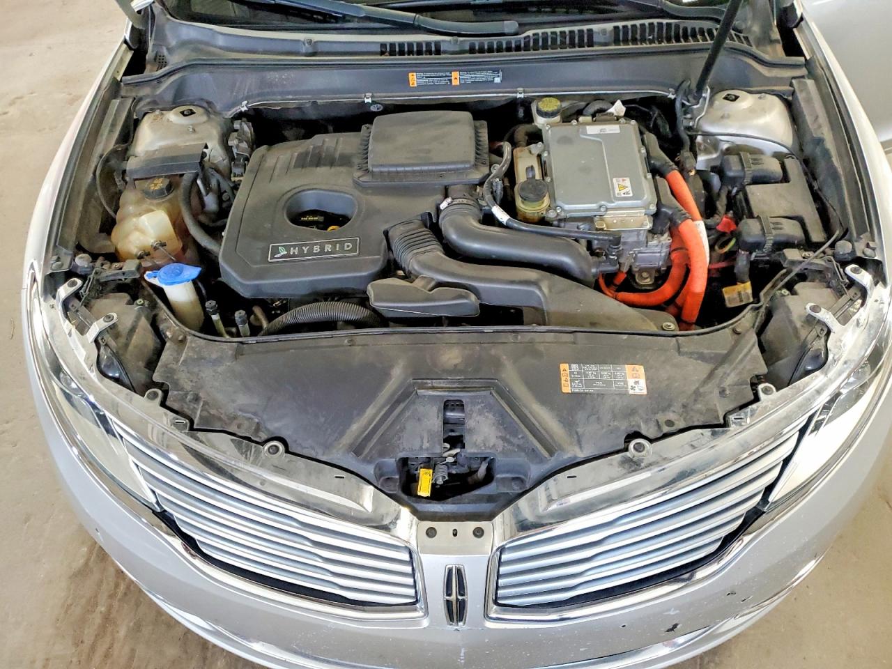 2014 Lincoln Mkz Hybrid Silver vin: 3LN6L2LU5ER813638