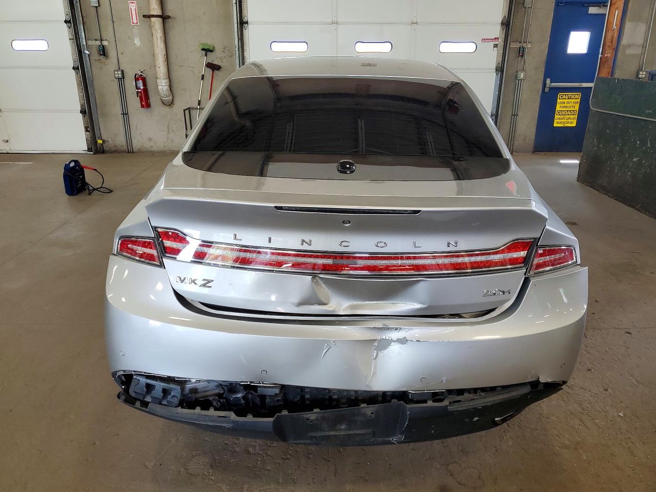 2014 Lincoln Mkz Hybrid Silver vin: 3LN6L2LU5ER813638
