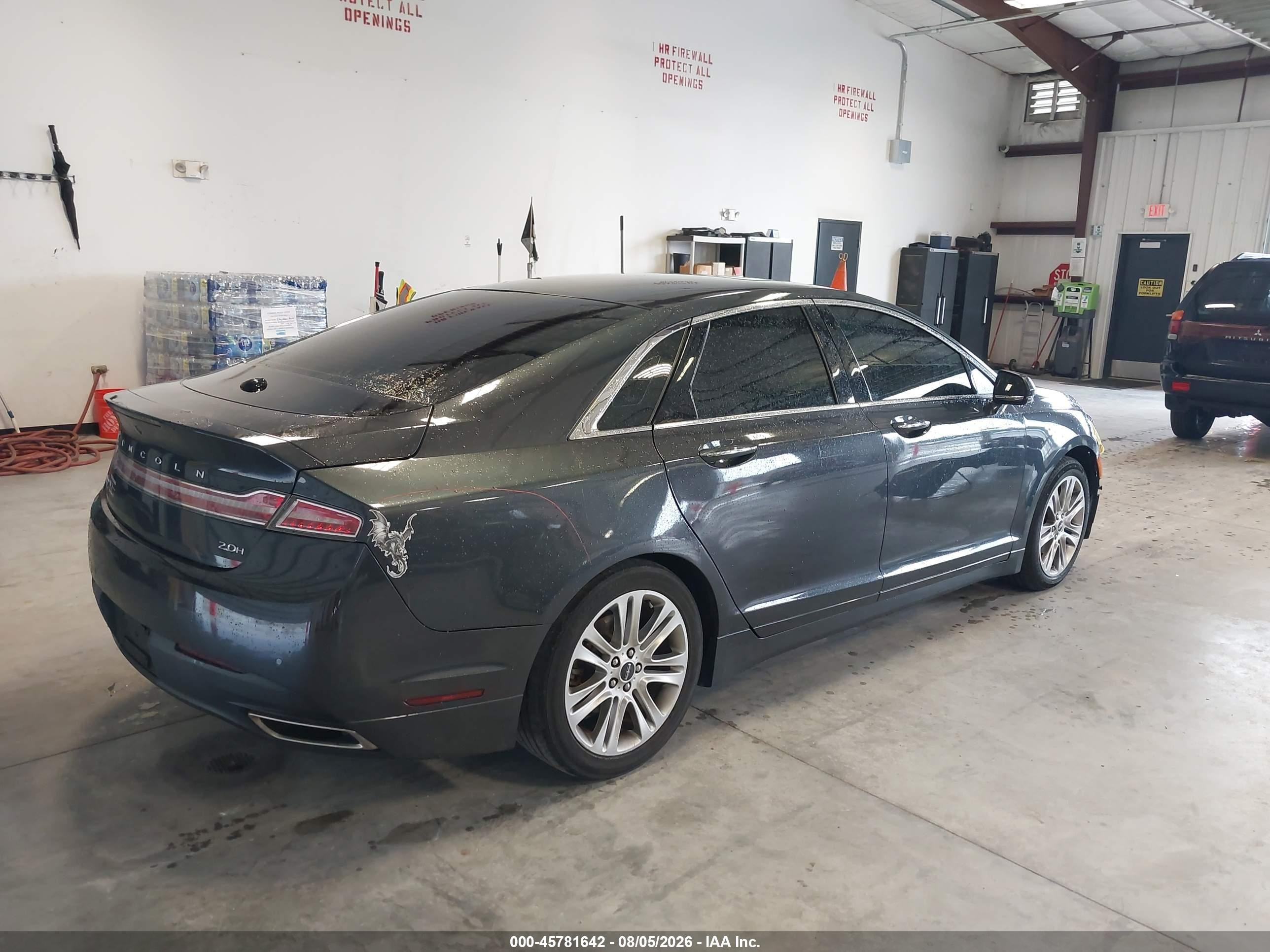 2014 Lincoln Mkz Hybrid   Gray vin: 3LN6L2LU5ER819567
