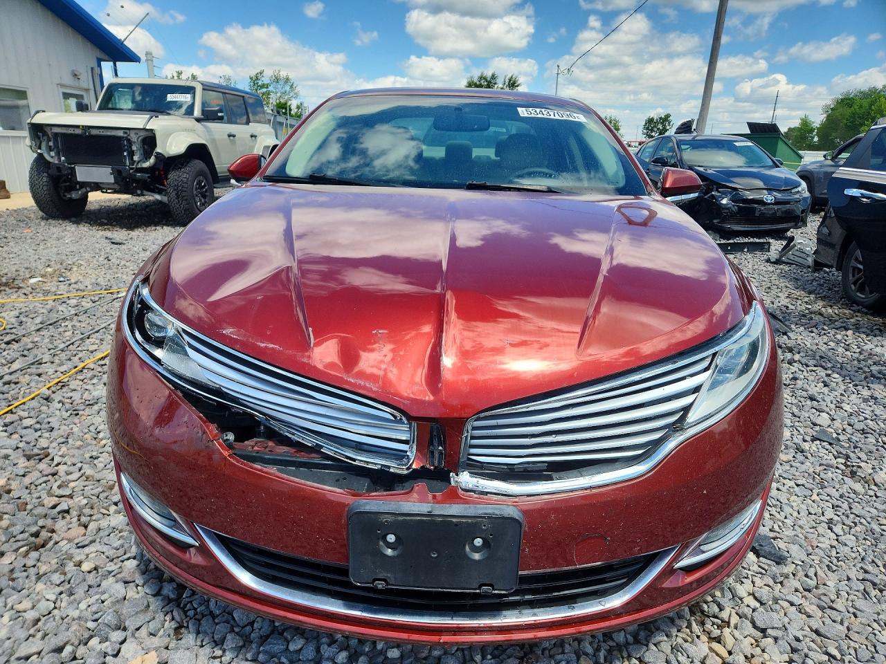 2014 Lincoln Mkz Hybrid Orange vin: 3LN6L2LU5ER829368