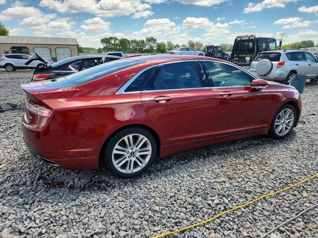 2014 Lincoln Mkz Hybrid Orange vin: 3LN6L2LU5ER829368