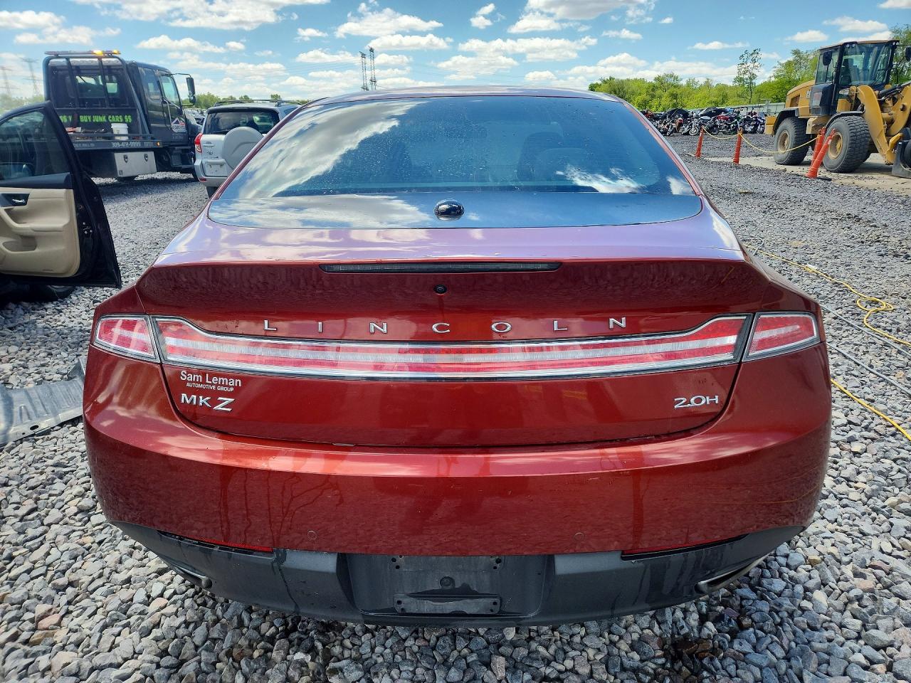 2014 Lincoln Mkz Hybrid Orange vin: 3LN6L2LU5ER829368