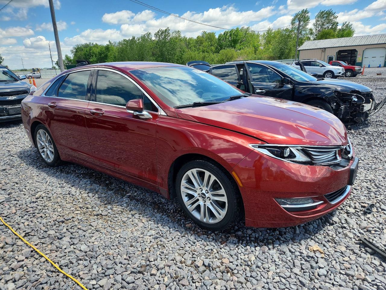2014 Lincoln Mkz Hybrid Orange vin: 3LN6L2LU5ER829368
