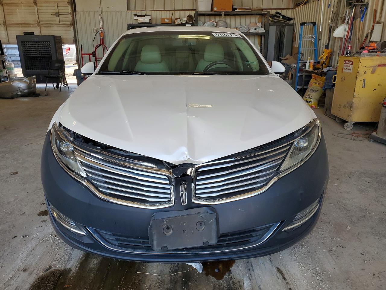2015 Lincoln Mkz Hybrid White vin: 3LN6L2LU5FR604708