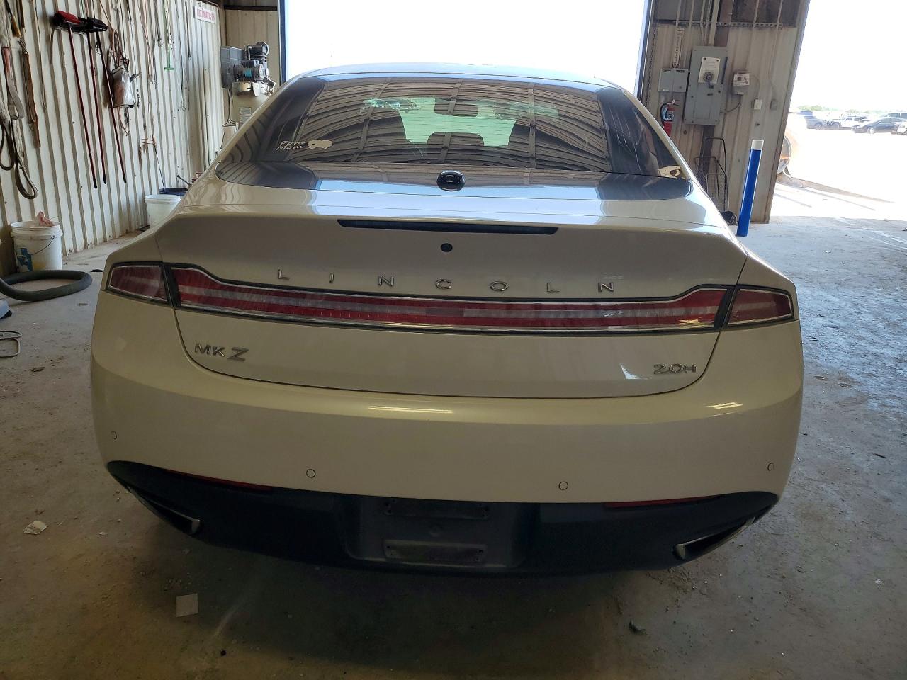2015 Lincoln Mkz Hybrid White vin: 3LN6L2LU5FR604708