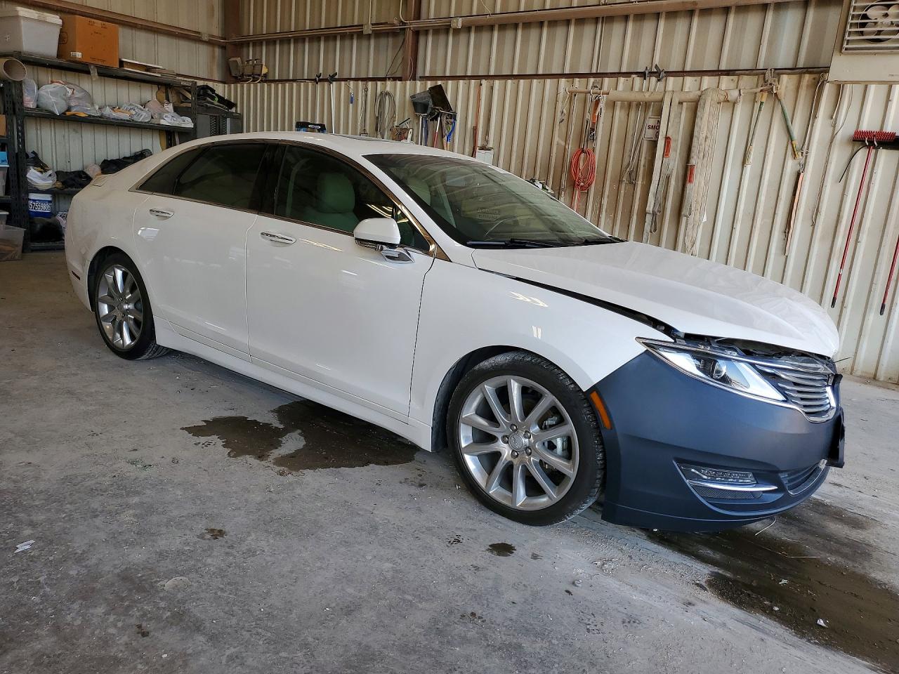2015 Lincoln Mkz Hybrid White vin: 3LN6L2LU5FR604708
