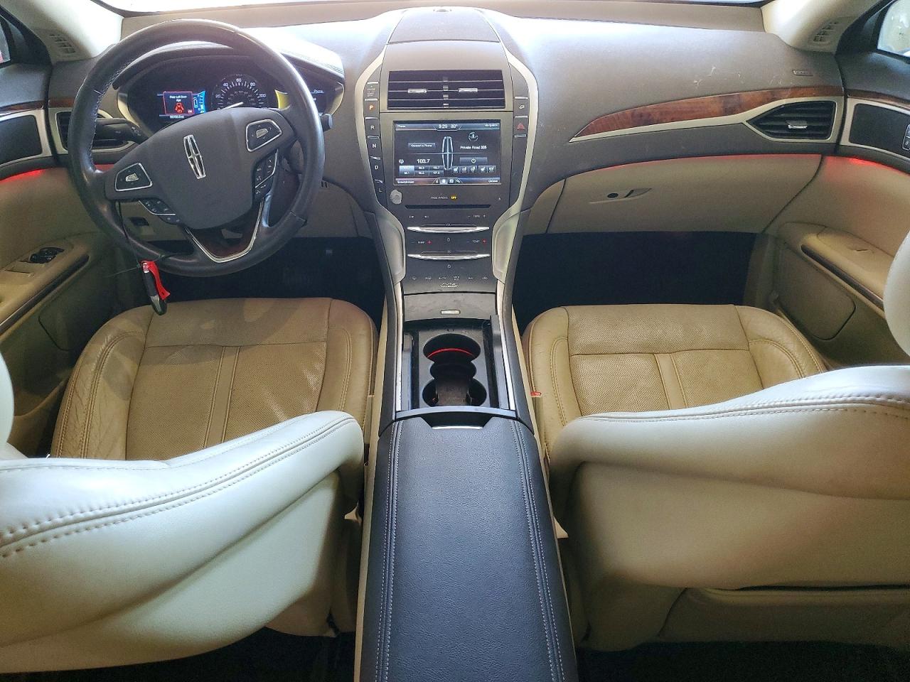 2015 Lincoln Mkz Hybrid White vin: 3LN6L2LU5FR604708