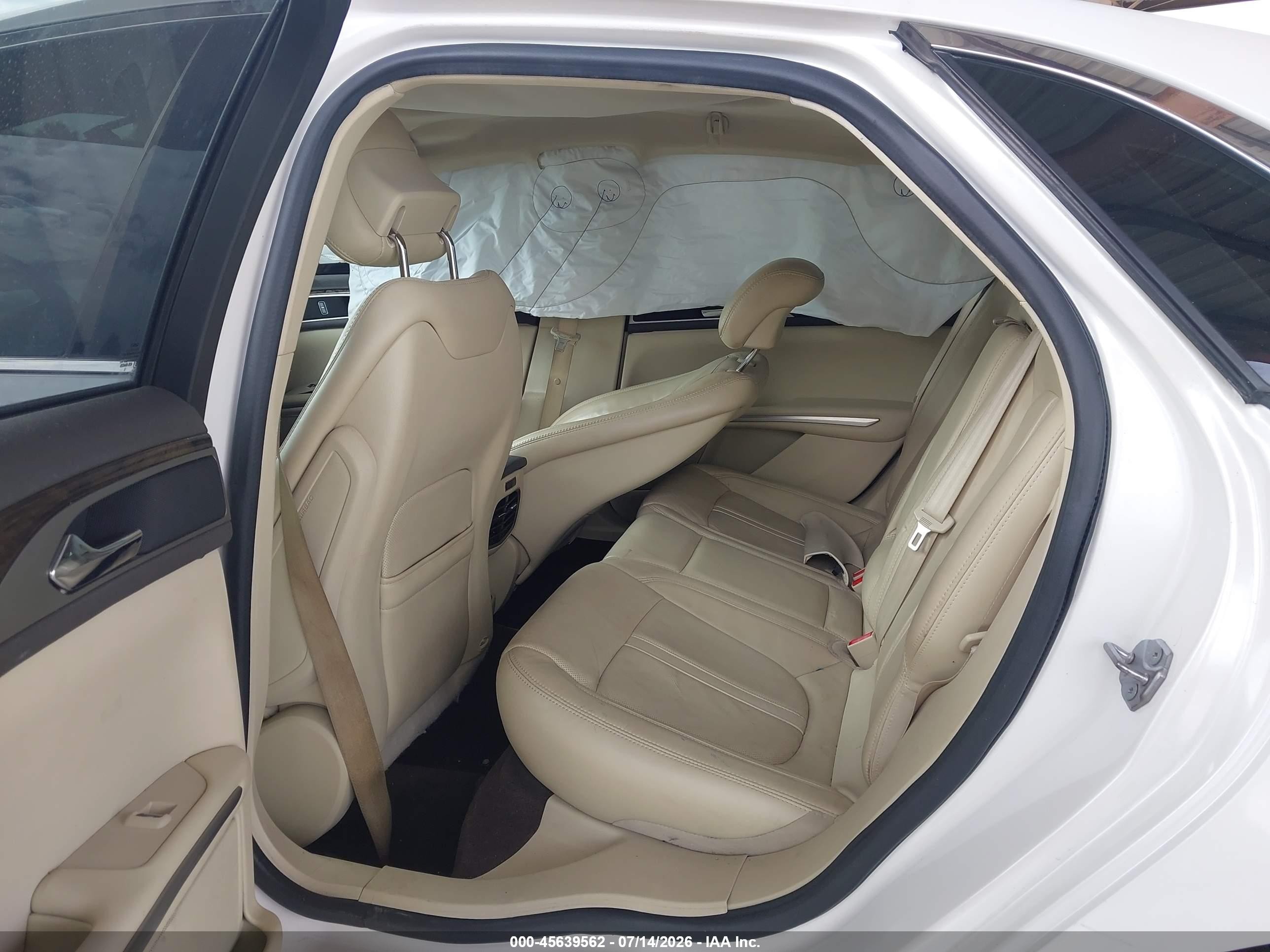 2015 Lincoln Mkz Hybrid White vin: 3LN6L2LU5FR607317