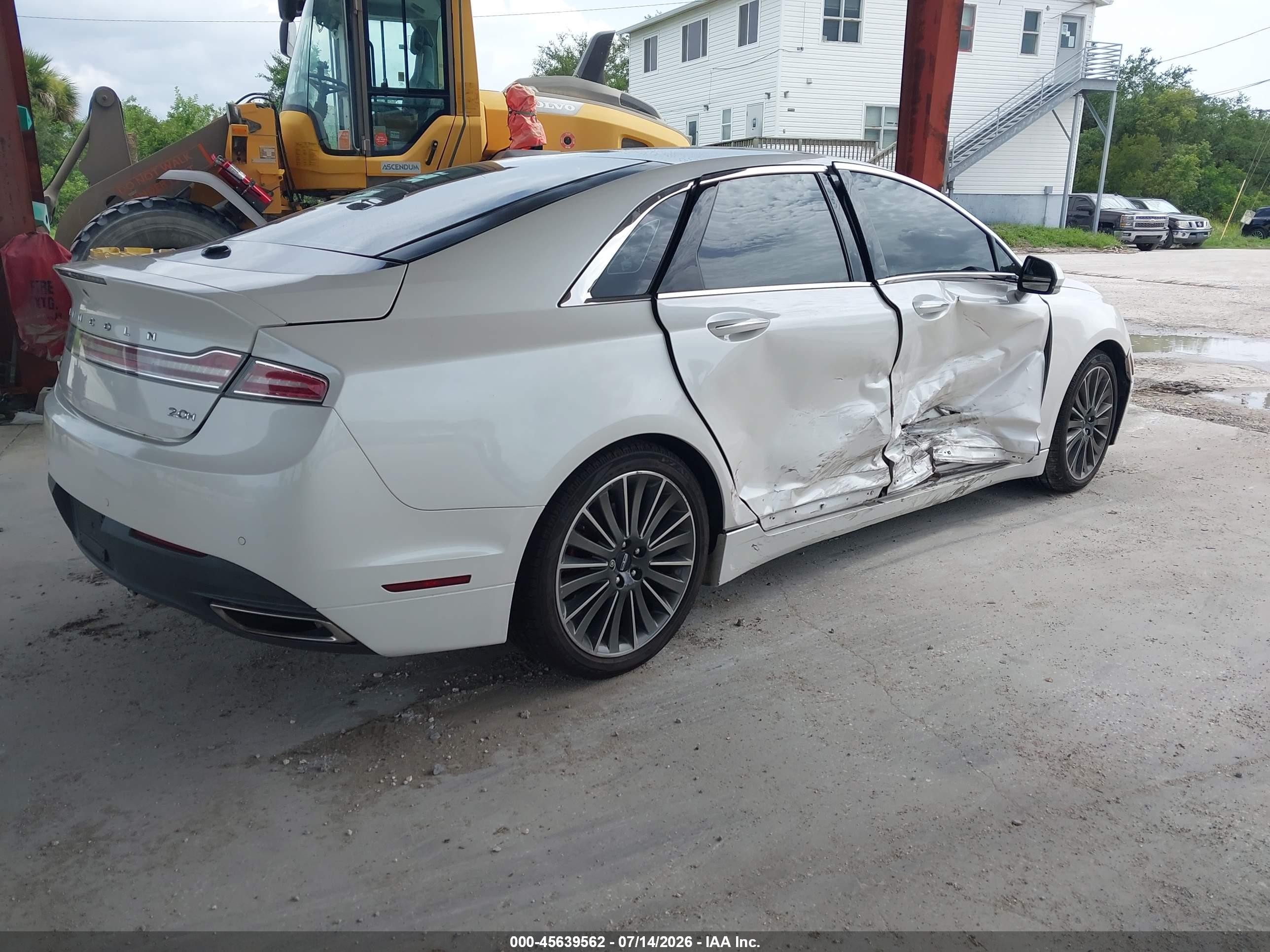 2015 Lincoln Mkz Hybrid White vin: 3LN6L2LU5FR607317