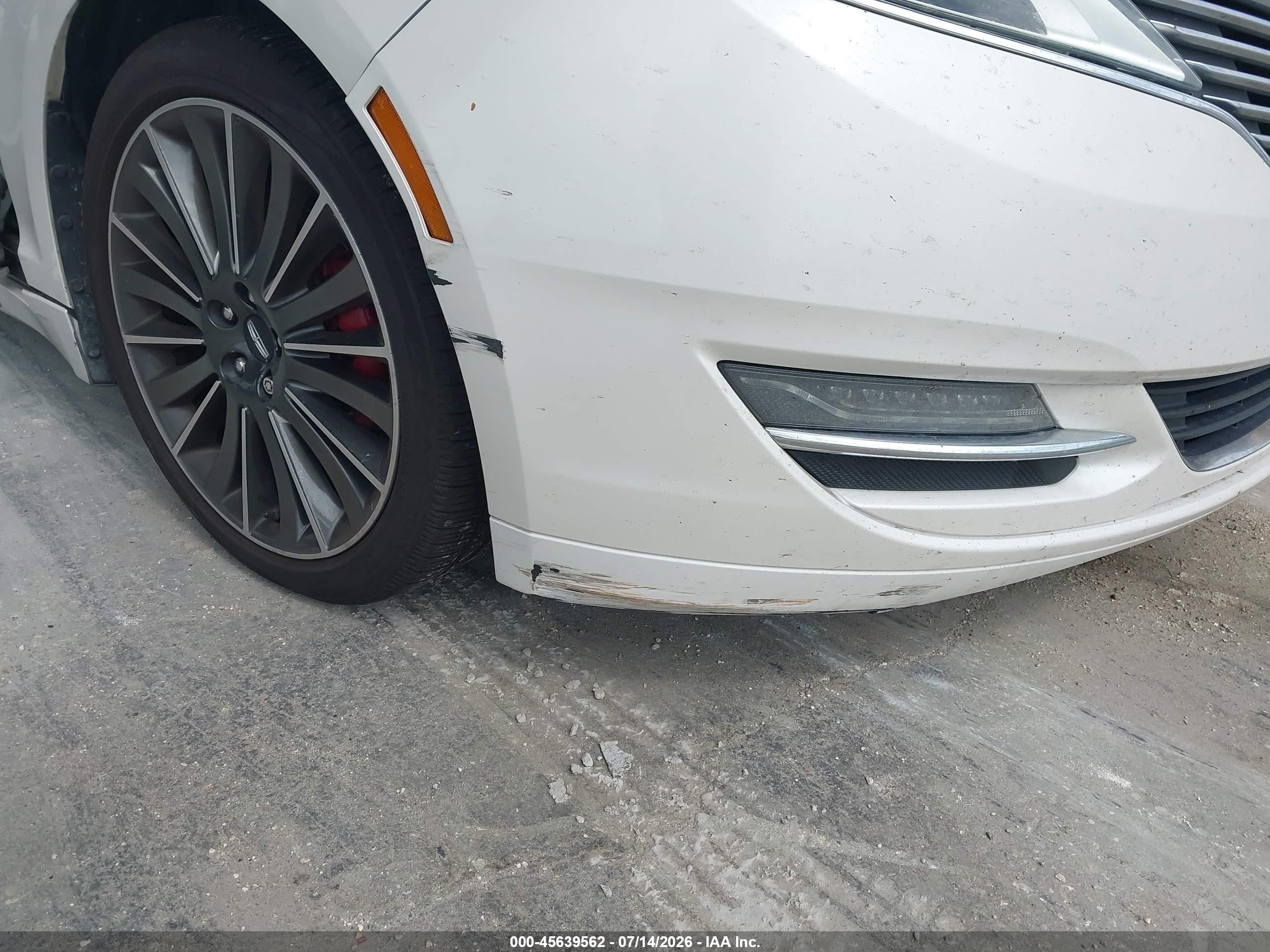 2015 Lincoln Mkz Hybrid White vin: 3LN6L2LU5FR607317