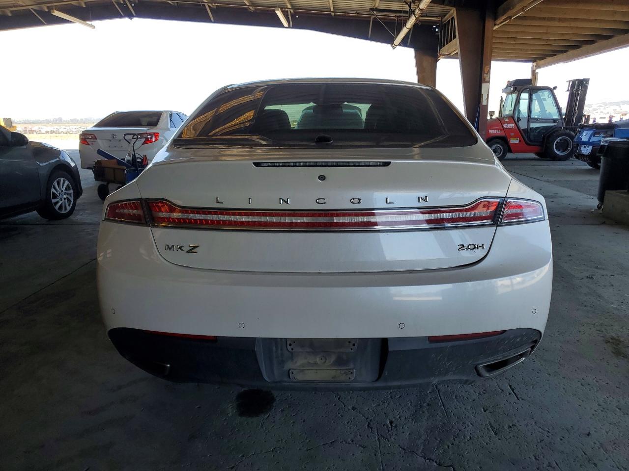 2015 Lincoln Mkz Hybrid White vin: 3LN6L2LU5FR612680