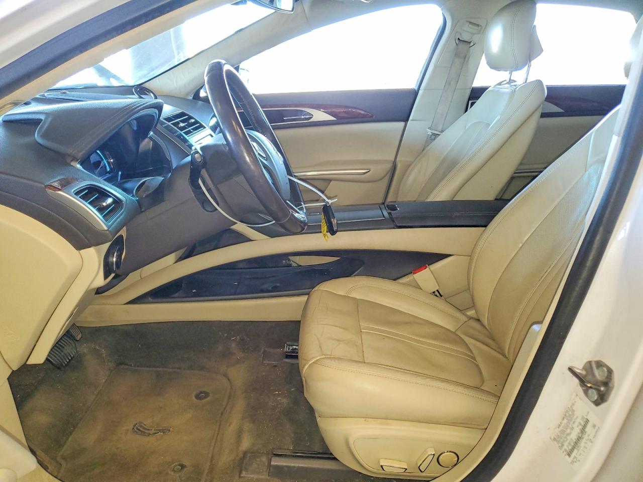 2015 Lincoln Mkz Hybrid White vin: 3LN6L2LU5FR612680