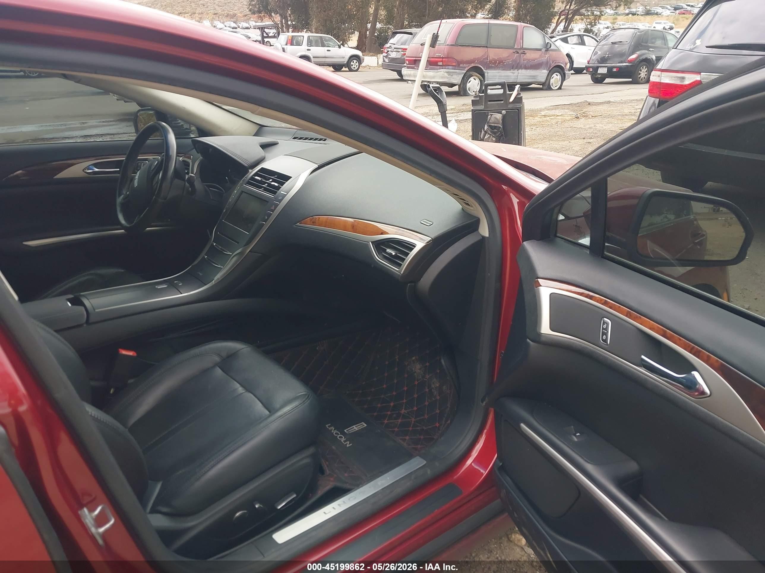 2015 Lincoln Mkz Hybrid Red vin: 3LN6L2LU5FR627910