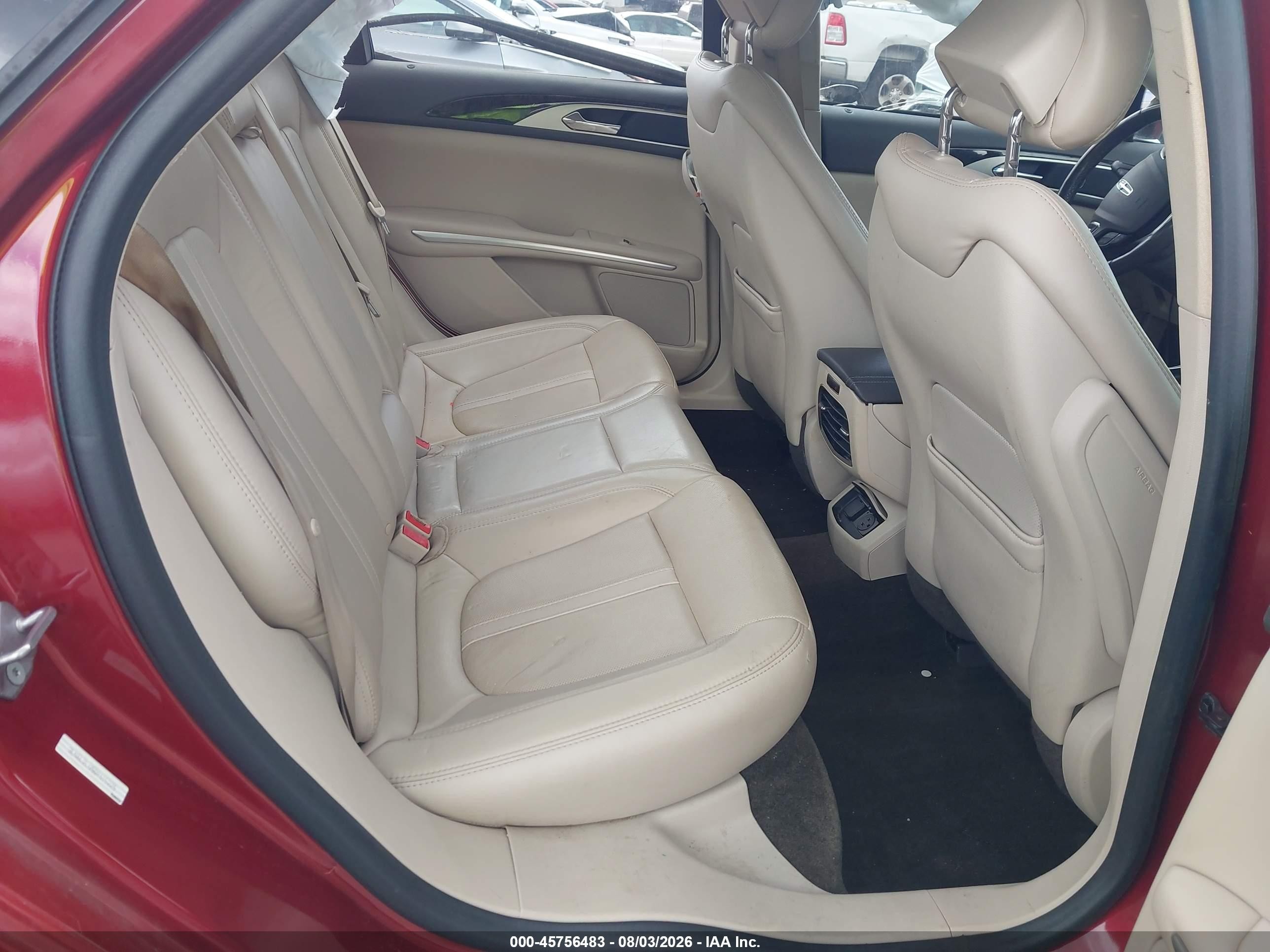 2016 Lincoln Mkz Hybrid   Красный vin: 3LN6L2LU5GR615225