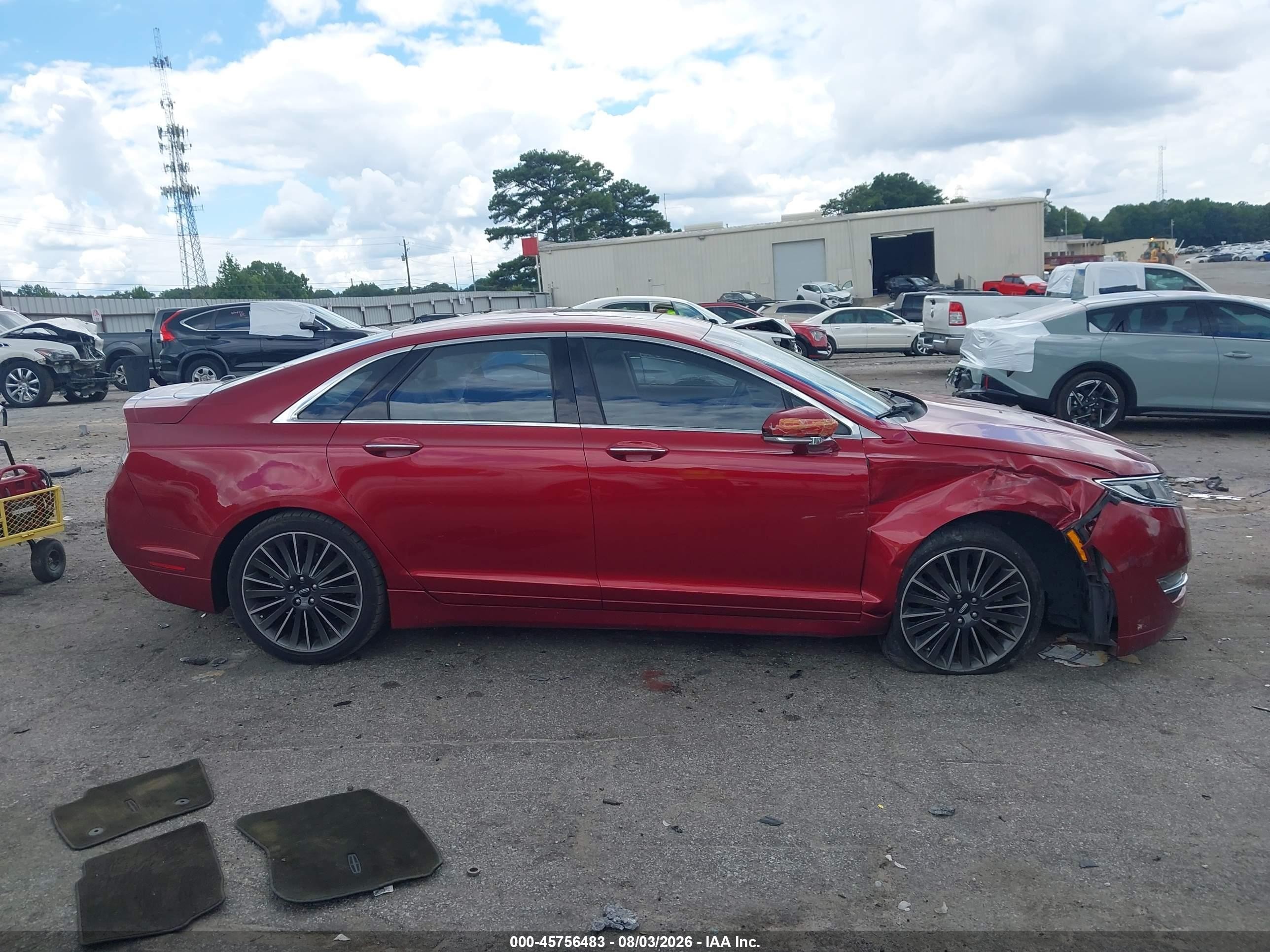 2016 Lincoln Mkz Hybrid   Красный vin: 3LN6L2LU5GR615225