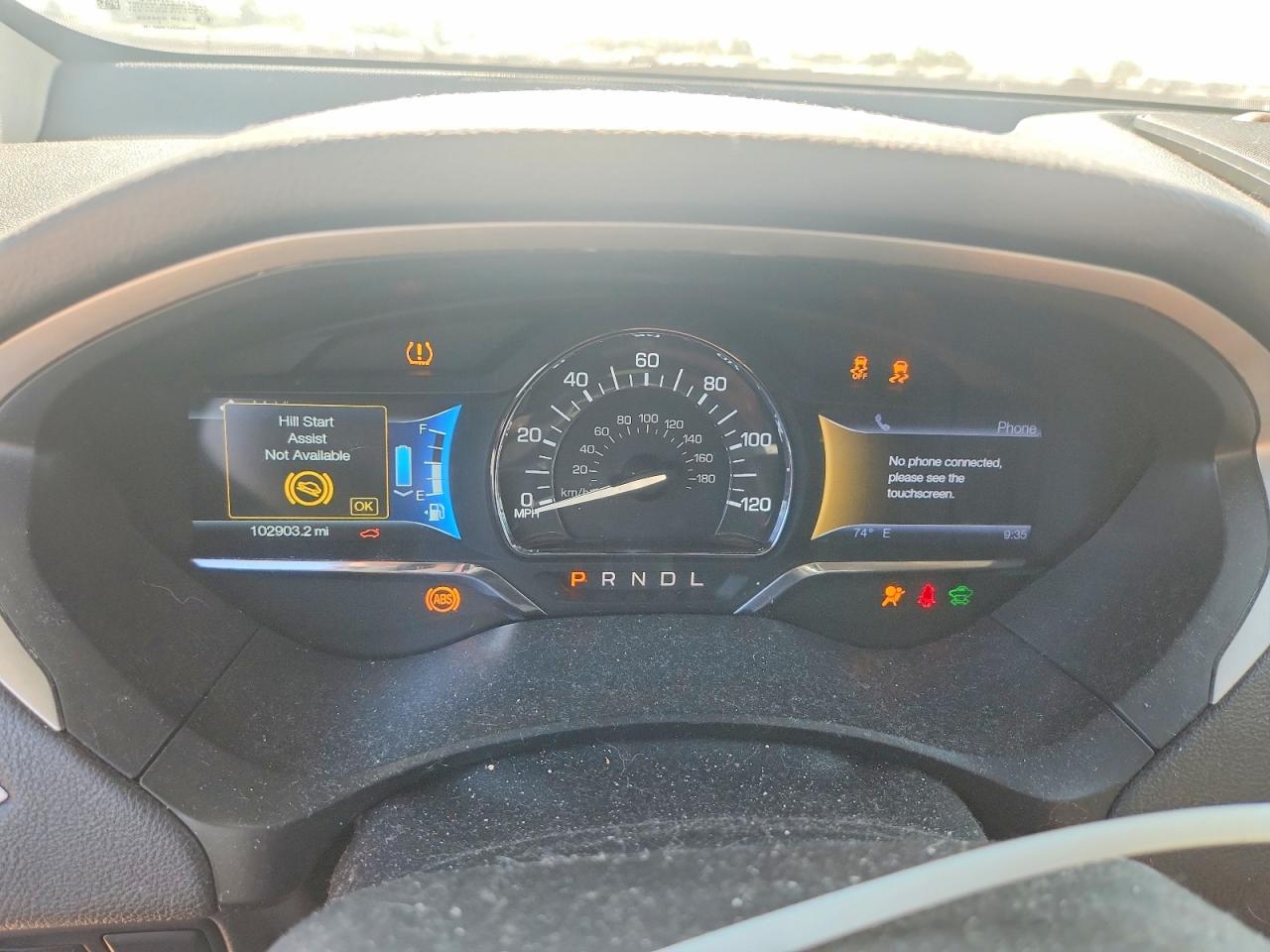 2013 Lincoln Mkz Hybrid Blue vin: 3LN6L2LU6DR823917