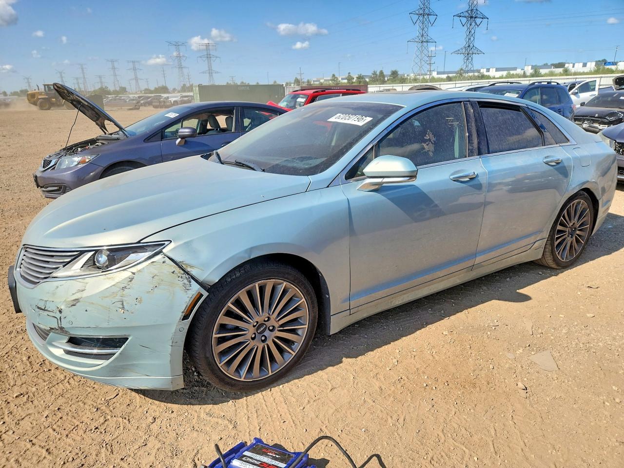 2013 Lincoln Mkz Hybrid Blue vin: 3LN6L2LU6DR823917