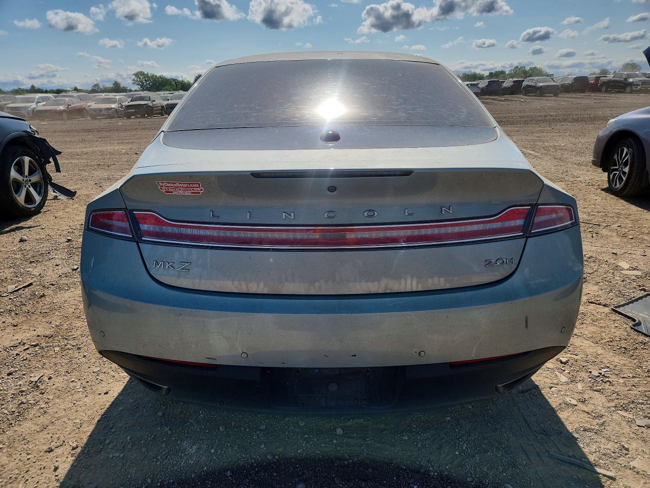 2013 Lincoln Mkz Hybrid Blue vin: 3LN6L2LU6DR823917
