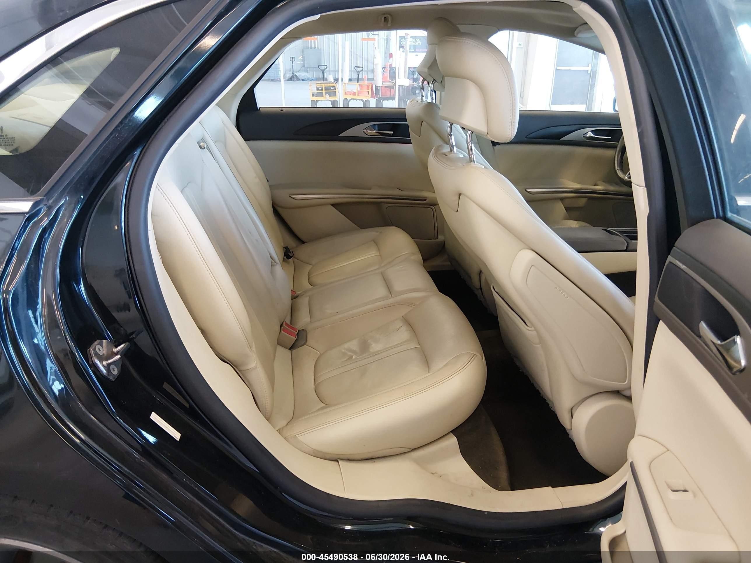 2014 Lincoln Mkz Hybrid   Black vin: 3LN6L2LU6ER800039