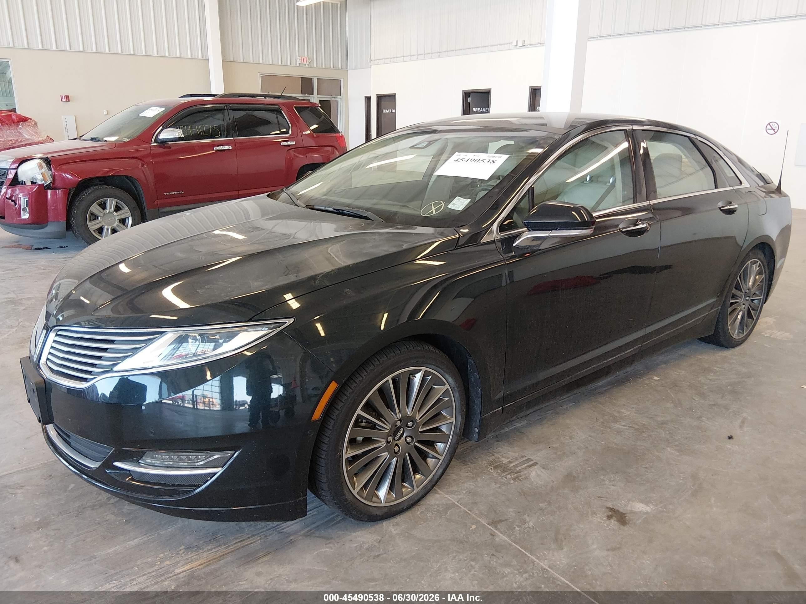 2014 Lincoln Mkz Hybrid   Black vin: 3LN6L2LU6ER800039