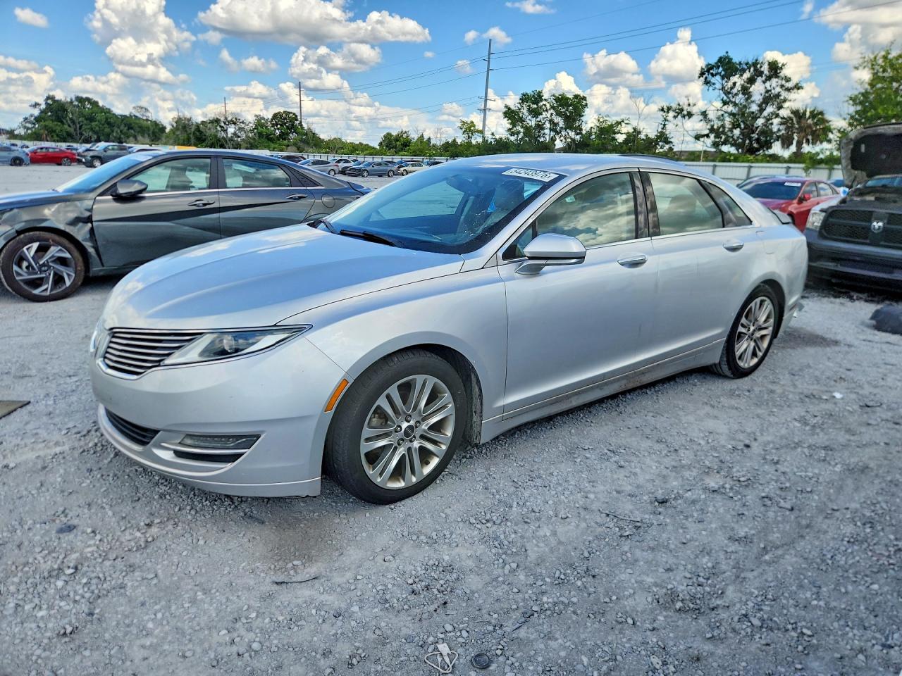 2014 Lincoln Mkz Hybrid Silver vin: 3LN6L2LU6ER803362
