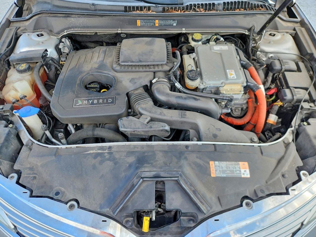 2014 Lincoln Mkz Hybrid Silver vin: 3LN6L2LU6ER803362