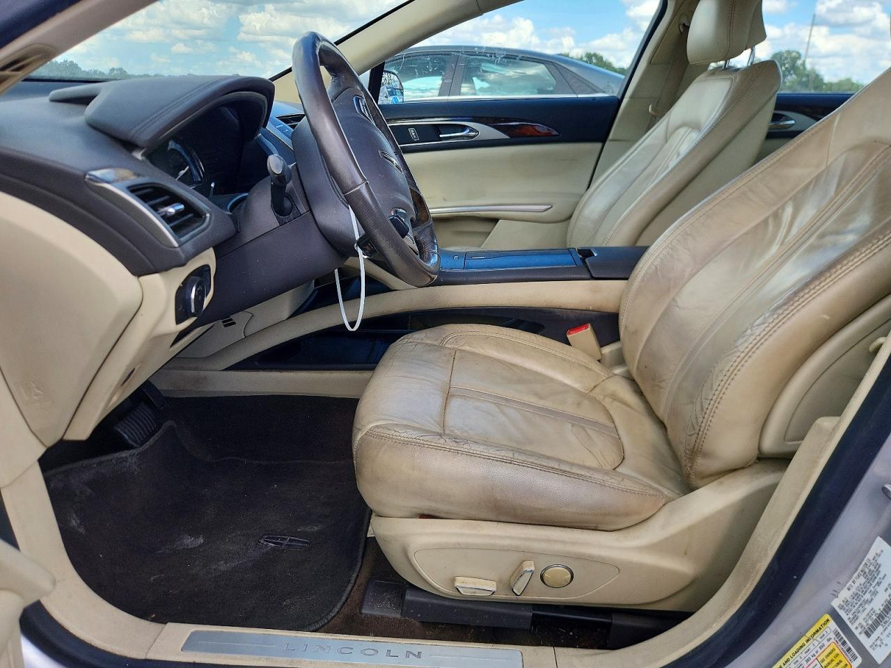 2014 Lincoln Mkz Hybrid Silver vin: 3LN6L2LU6ER803362